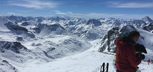 View from the top of Kronejoch peak