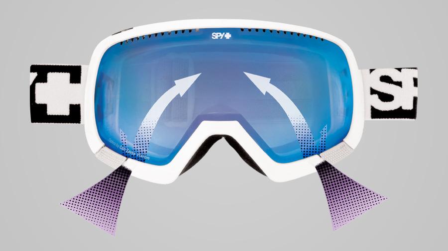 About the Brand Technology Spy- Scoop Venting snowboarding and skiing prescriptions men and women sunglasses and goggles