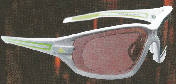 Picture showing a direct adaptor inserted into the sunglasses frame