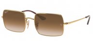 Ray Ban Sunglasses RB1969 RECTANGLE 9147M2 ARISTA Gold Brown Polarised Gradient