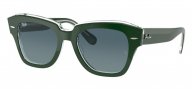 Ray Ban Sunglasses RB2186 State Street 12953M Green Blue Gradient Grey