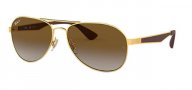 RAY BAN - RB3549 - Gold Gradient Green