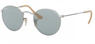 Ray Ban ROUND METAL RB3447 - Photo Blue - Silver - 140