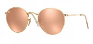 Ray Ban ROUND METAL RB3447 - Copper Flash - Gold - 140