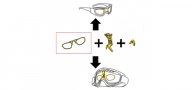 Rudy Project Ski Goggle Clip-in Optical Insert - Clear - Clear - Standard