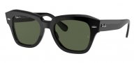 Ray Ban Sunglasses RB2186 State Street 901/58 Black Classic G-15 Green Polarised