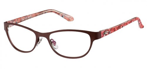ONO-DAWN - Clear - Matte Painted Brown Pink Flowers - 135