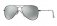 AVIATOR JUNIOR - Silver Mirror - Gunmetal - 125